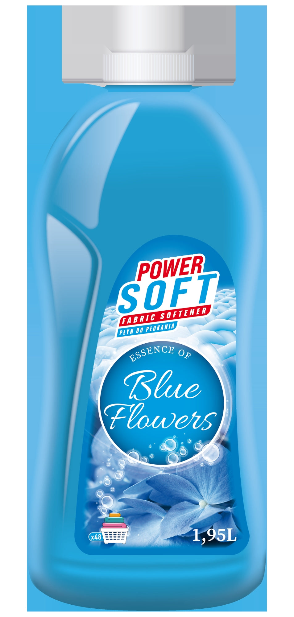 Power Clean Soft płyn do płukania blue flowers 1,95