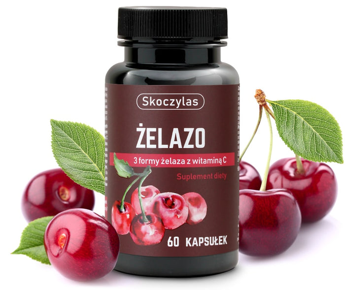 ŻELAZO 3 formy, wiśnia, witamina C