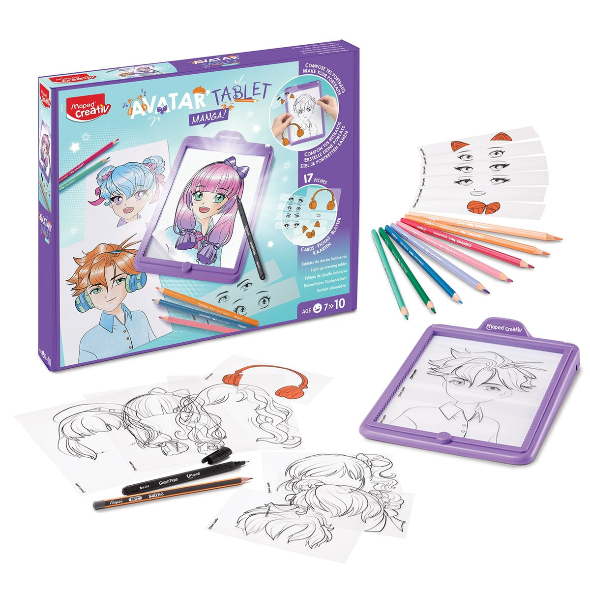 Creativ Avatar Tablet MANGA tablica podświetlana do rysowania awatarów