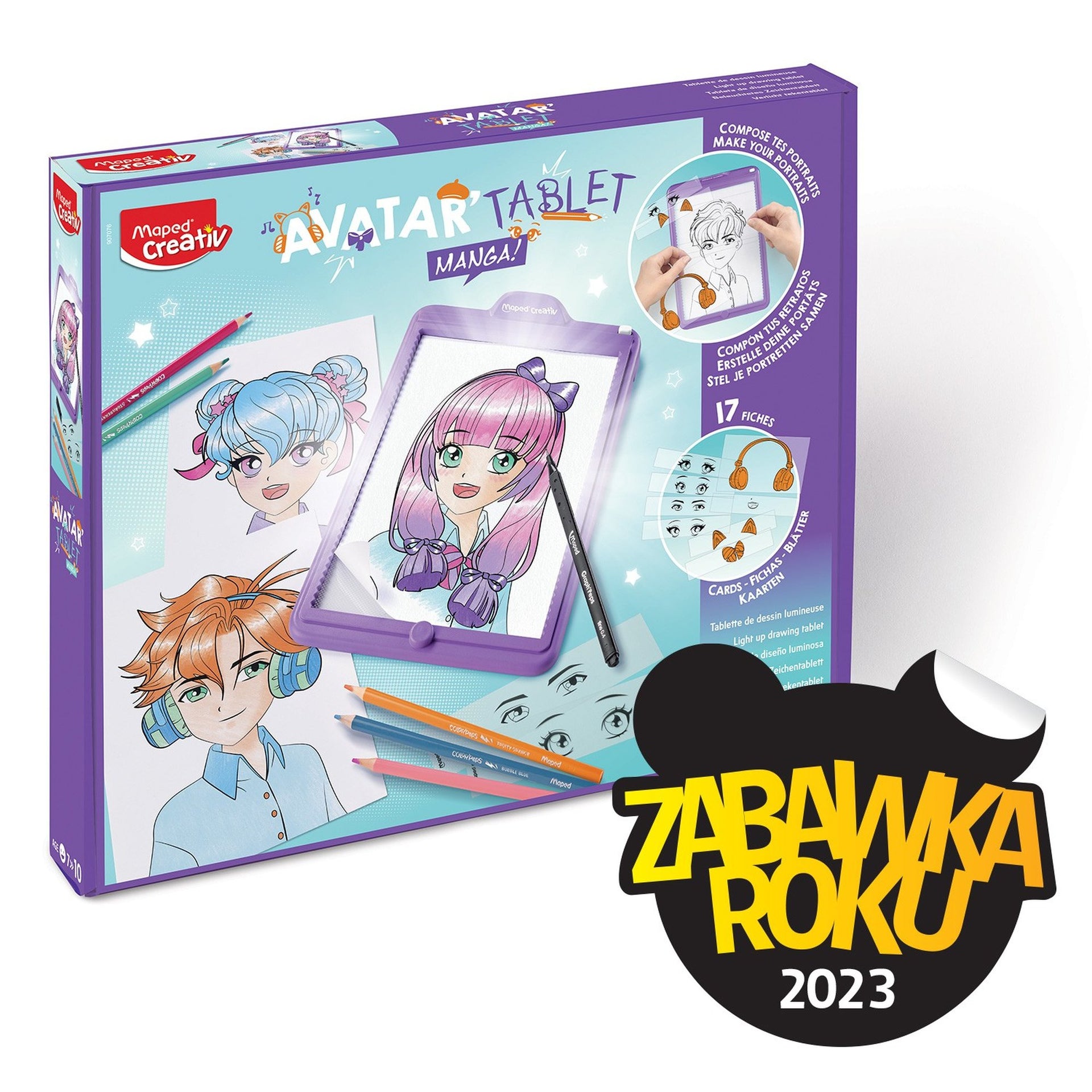Creativ Avatar Tablet MANGA tablica podświetlana do rysowania awatarów