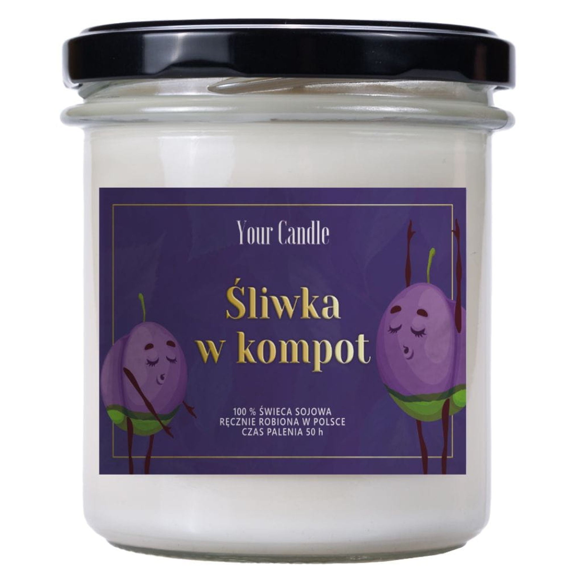Your Candle Świeca zapachowa sojowa Śliwka w kompot-300ml-1