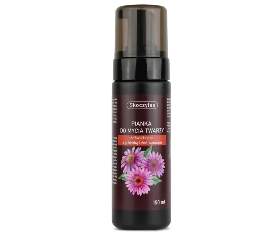 PIANKA do mycia twarzy odświeżająca z jeżówką i żeń-szeniem - 150 ml