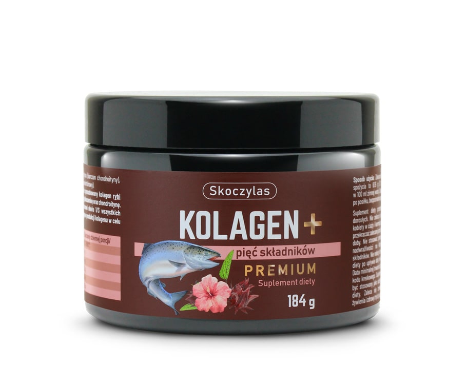 KOLAGEN PREMIUM z łososia, kwas hialuronowy, glukozamina, chondroityna