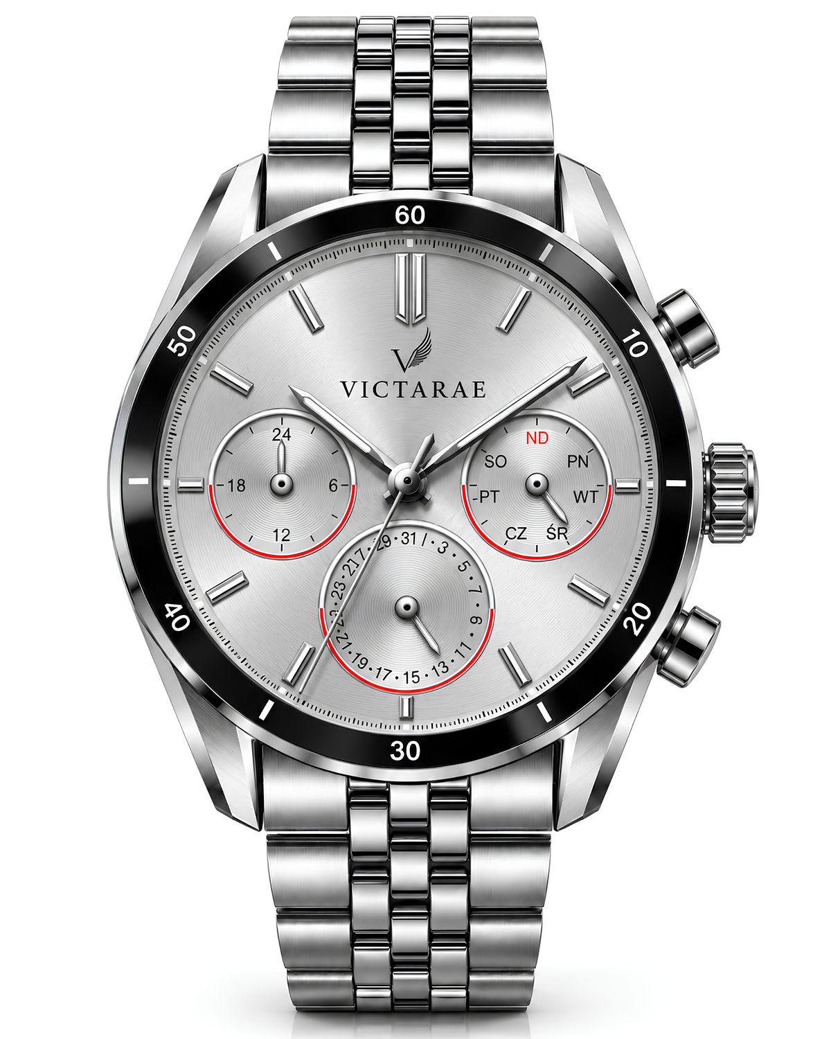 Zegarek Victarae Semper Fidelis - Men Silver (srebrna tarcza)