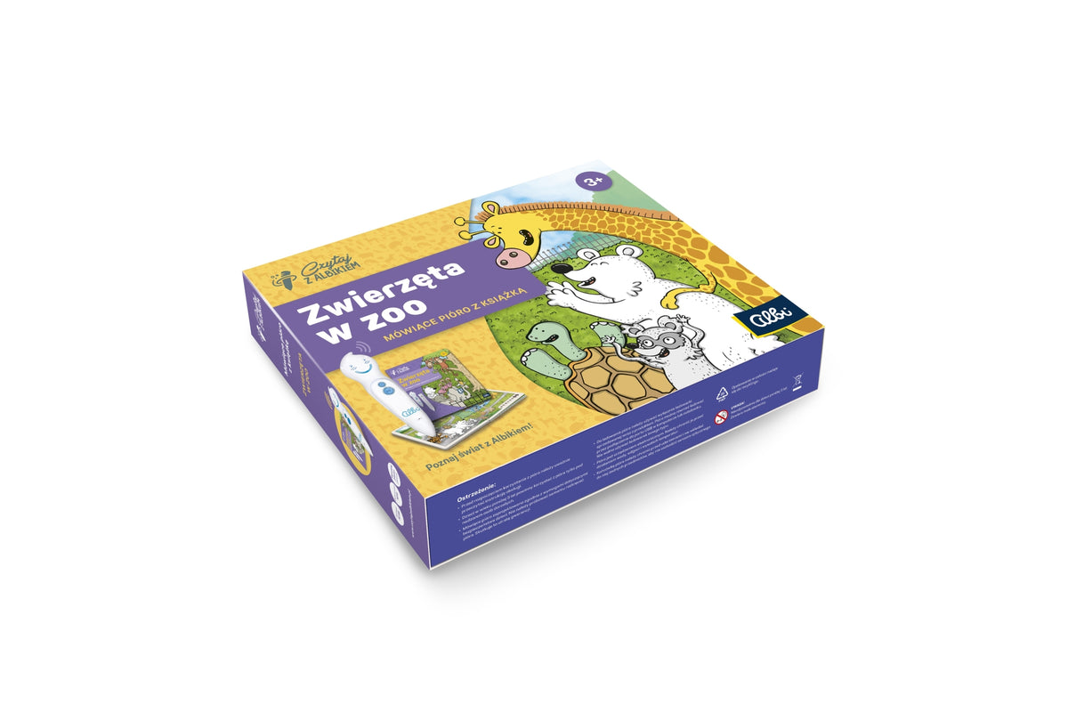 Albi Set Pióro + Książka Zwierzęta w Zoo - v.2