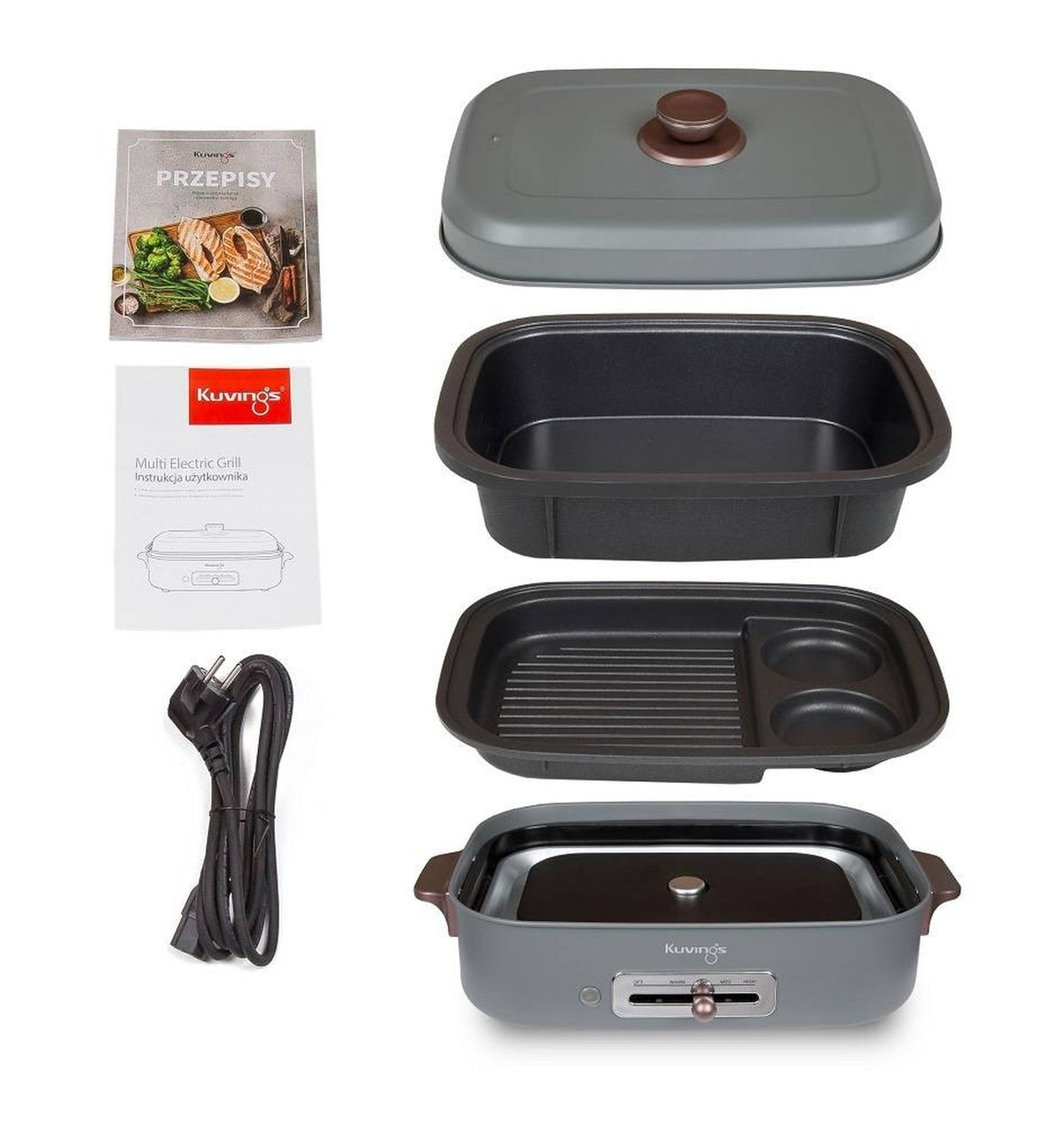 MultiGrill Ceramic Plus - grafitowy