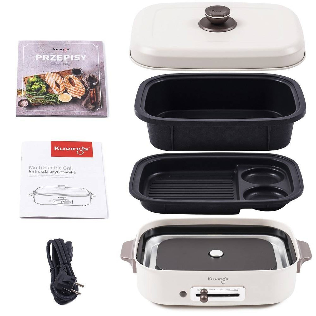 MultiGrill Ceramic Plus - kość słoniowa