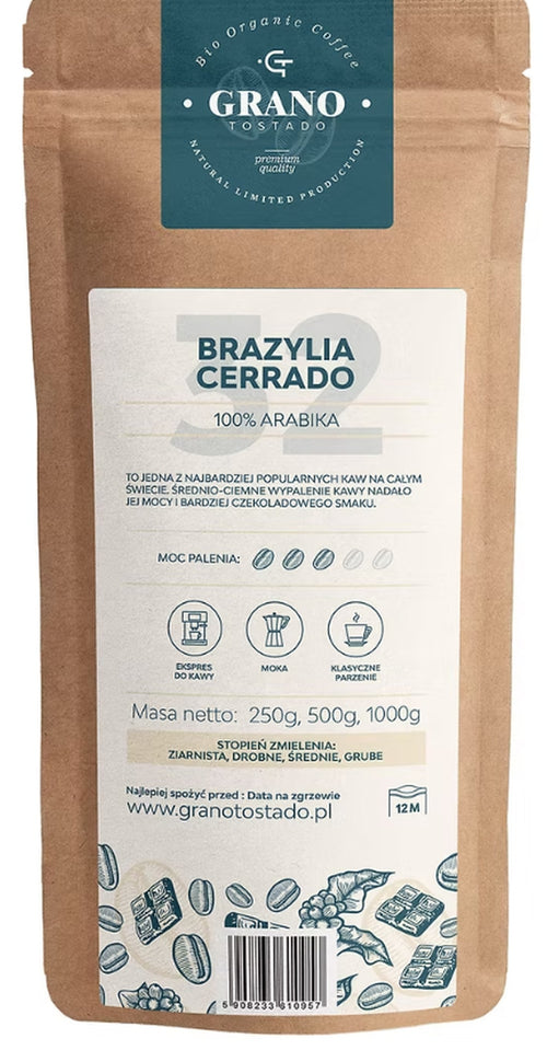 Kawa ziarnista BRAZYLIA CERRADO 500g