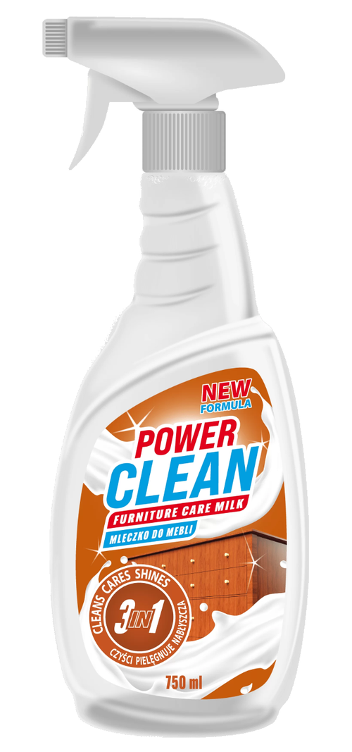 Power Clean mleczko do mebli 750ml