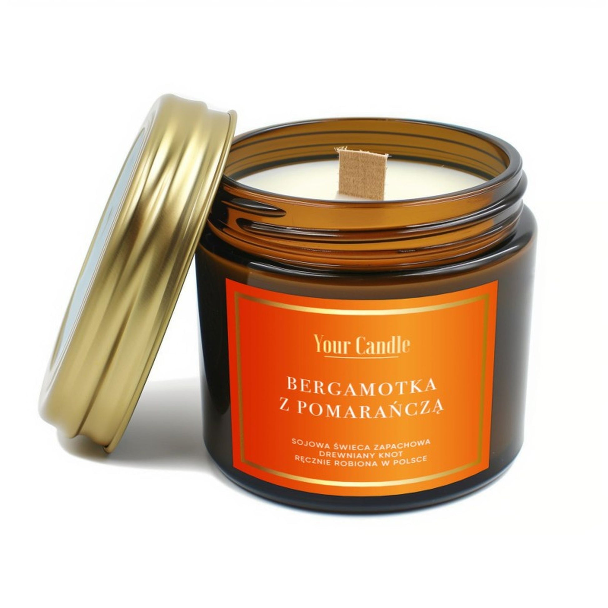 Your Candle Świeca zapachowa sojowa Bergamotka z pomarańczą-120ml-1