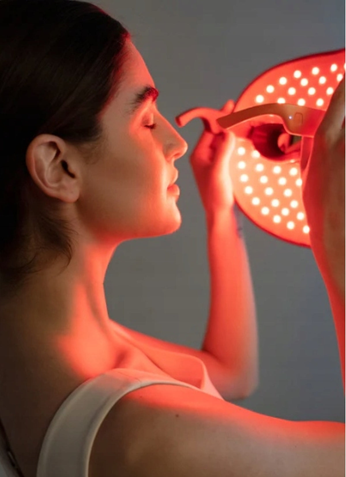 MASKA LED DO TERAPII FOTONOWEJ Touch Beauty- Pomarańczowa