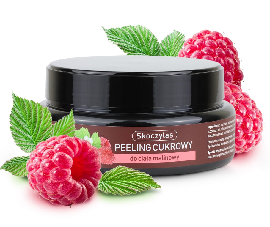 PEELING cukrowy do ciała malinowy - 200 ml