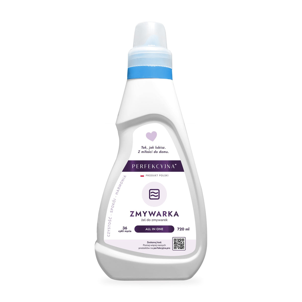 PERFEKCYJNA Zmywarka 720 ml – żel do zmywarek, butelka z przodu