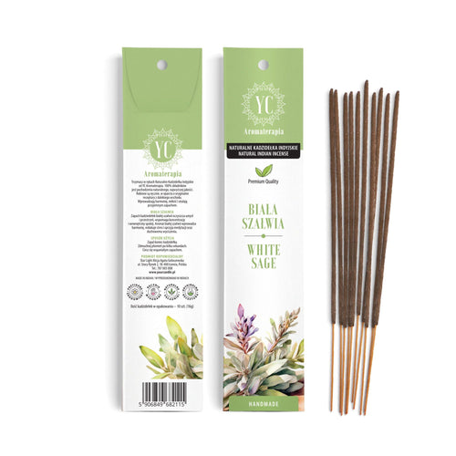 Your Candle NATURALNE KADZIDŁA INDYJSKIE BIAŁA SZAŁWIA 10SZT.(16g)