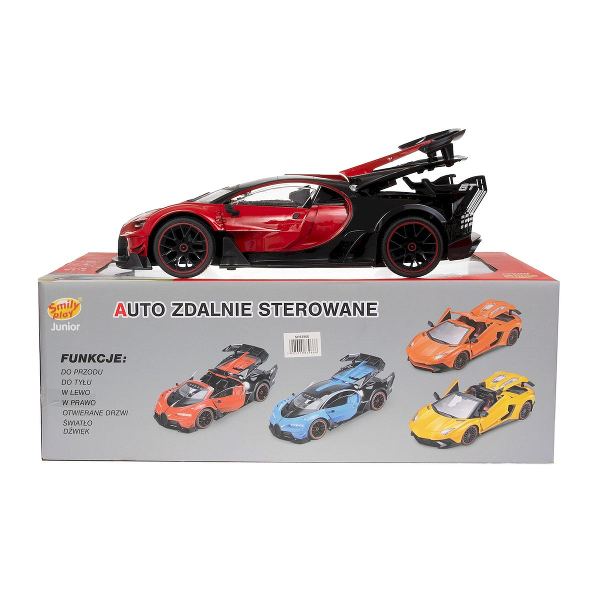 Auto Wyścigowe na Pilota Smily Play samochód RC zdalnie sterowany