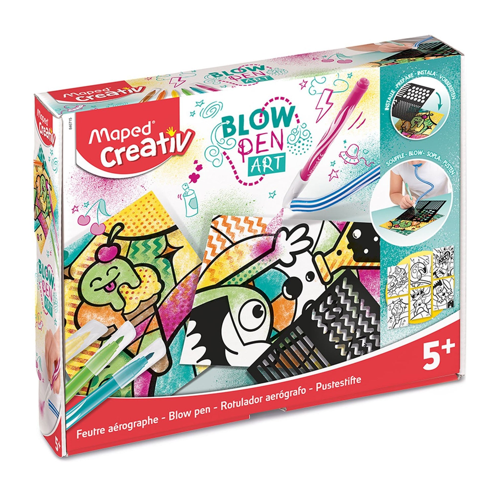 Creativ flamastry dmuchane Blowpen Art Pop'art-1