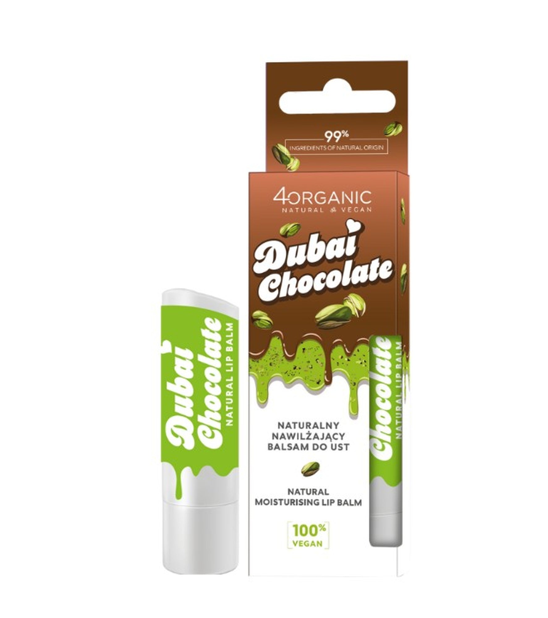 4Organic Balsam do ust dubajska czekolada
