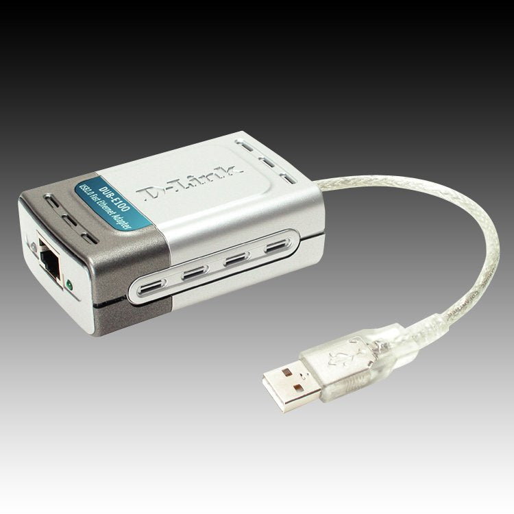 D-LINK Network Card DUB-E100 (USB 2.0,10/100M,100Mbit/s,Fast Ethernet,1 ports)