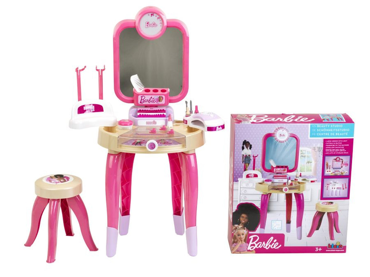Toaletka Barbie z lampą do paznokci hybrydowych