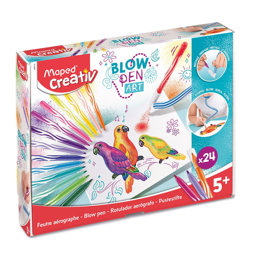 Creativ flamastry dmuchane Blowpen Art 24 kolory Mega Zestaw