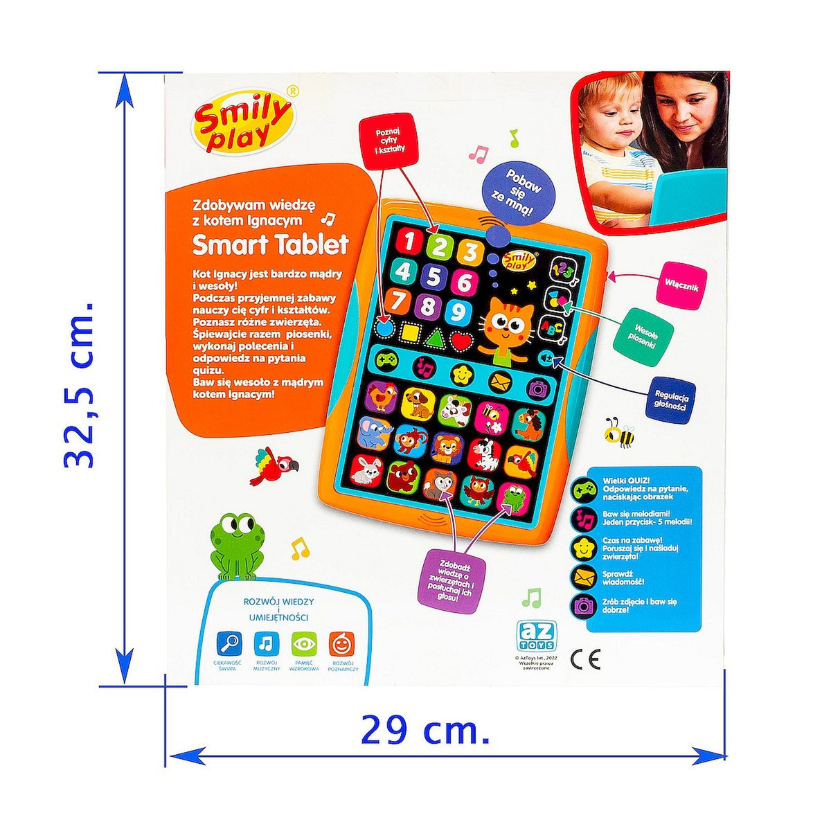 Smily Play Smart Tablet Zdobywam Wiedzę Z Kotem Ignacym