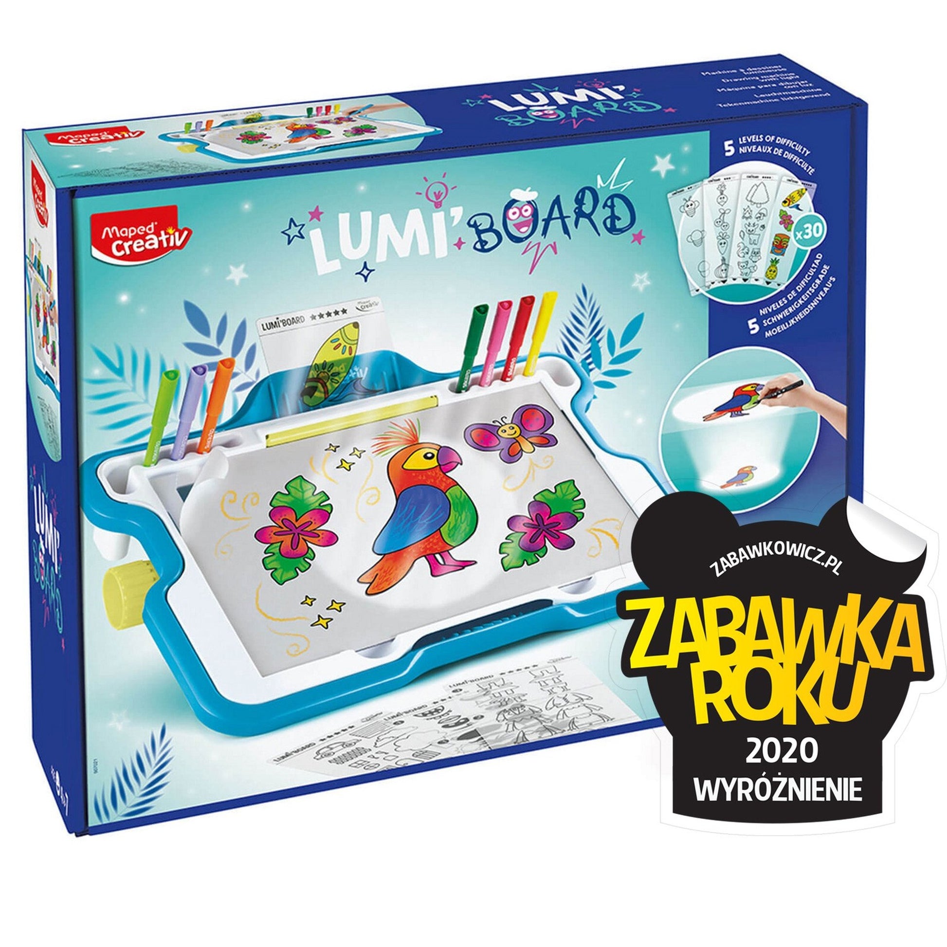 Kreatywna tablica podświetlana do rysowania Lumi Board Maped Creativ-1