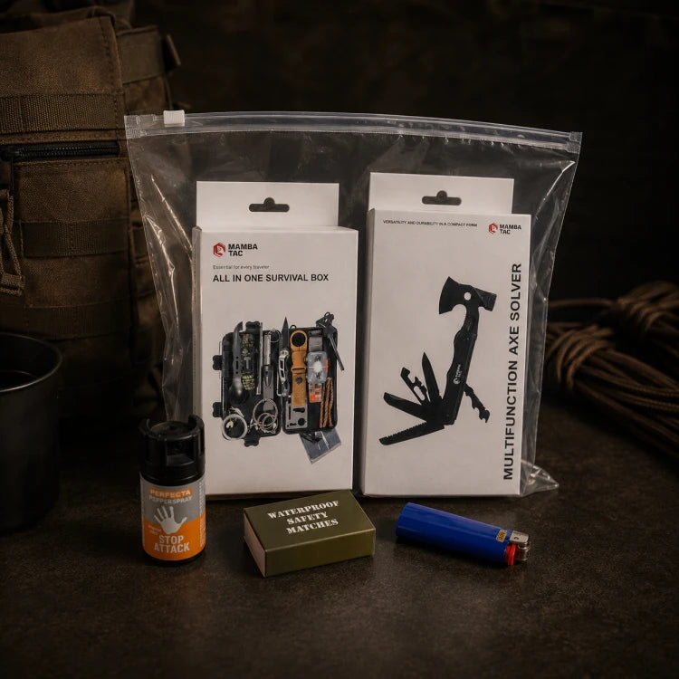 TACTICPACK S SCOUT (PLECAK BEZPIECZEŃSTWA)  Plecak ewakuacyjny z wyposażeniem kolor czarny