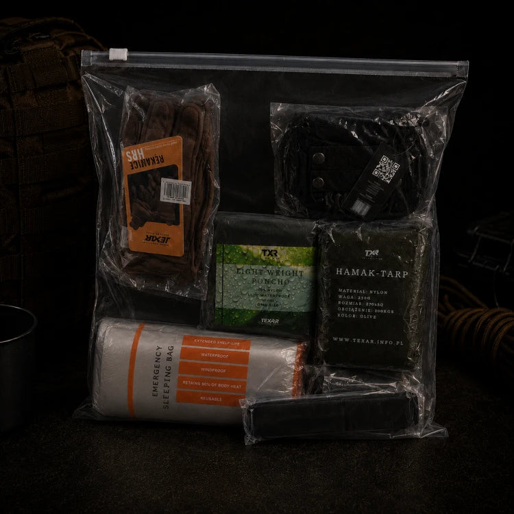 TACTICPACK S SCOUT (PLECAK BEZPIECZEŃSTWA)  Plecak ewakuacyjny z wyposażeniem kolor czarny