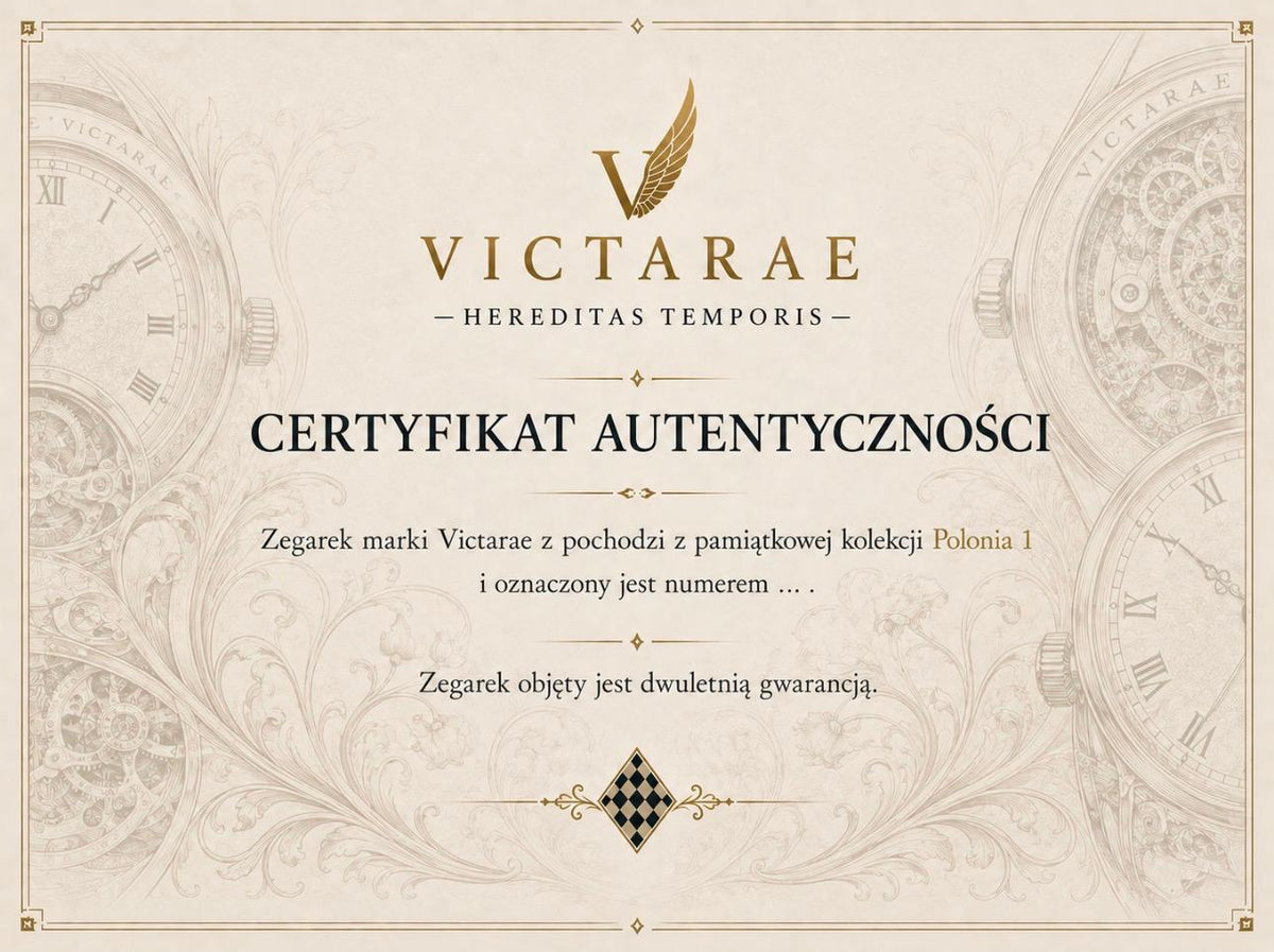 ZEGAREK POLONIA 1 - MEN BLACK (ELEGANCKI PASEK)