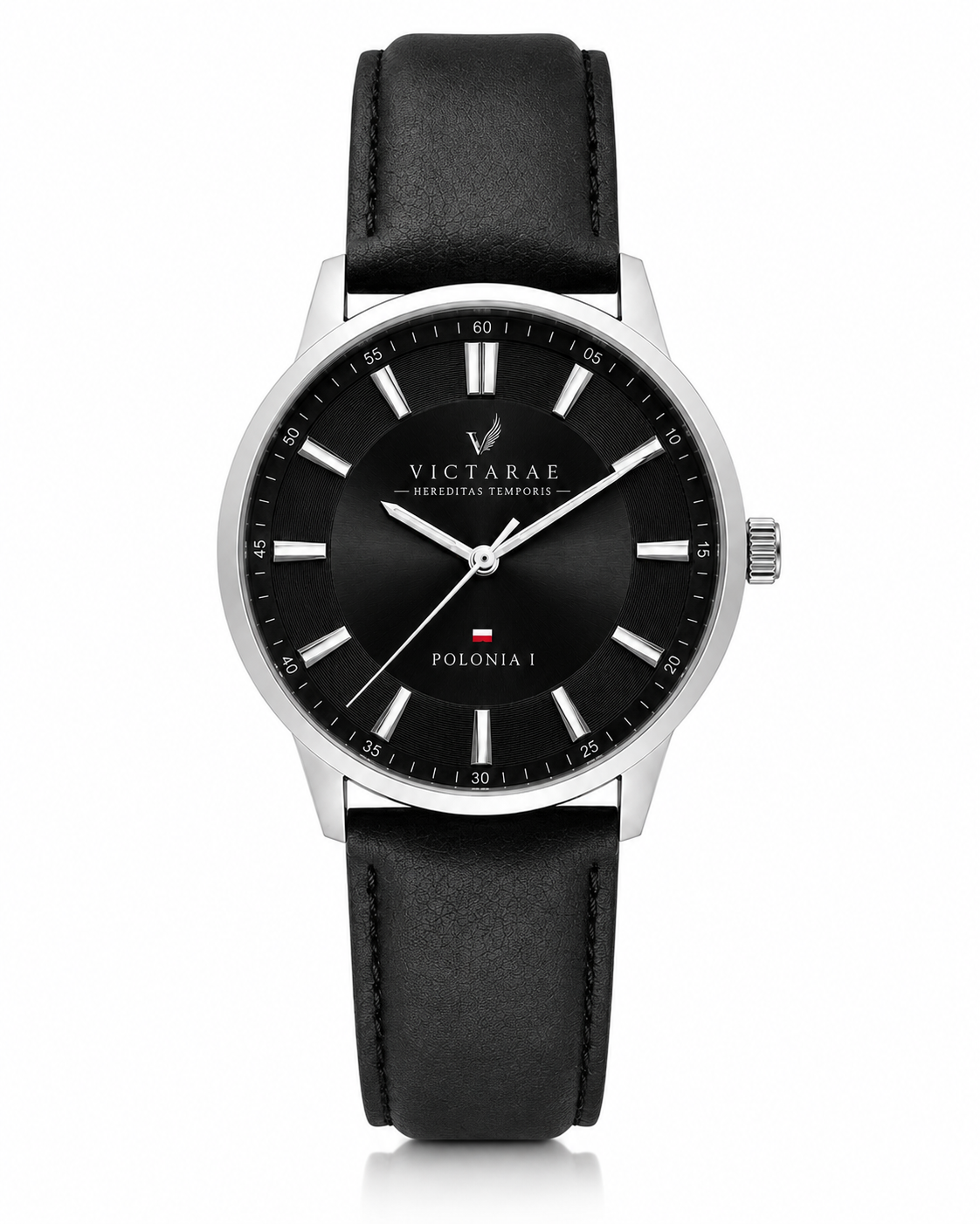 ZEGAREK POLONIA 1 - MEN SILVER (ELEGANCKI PASEK)