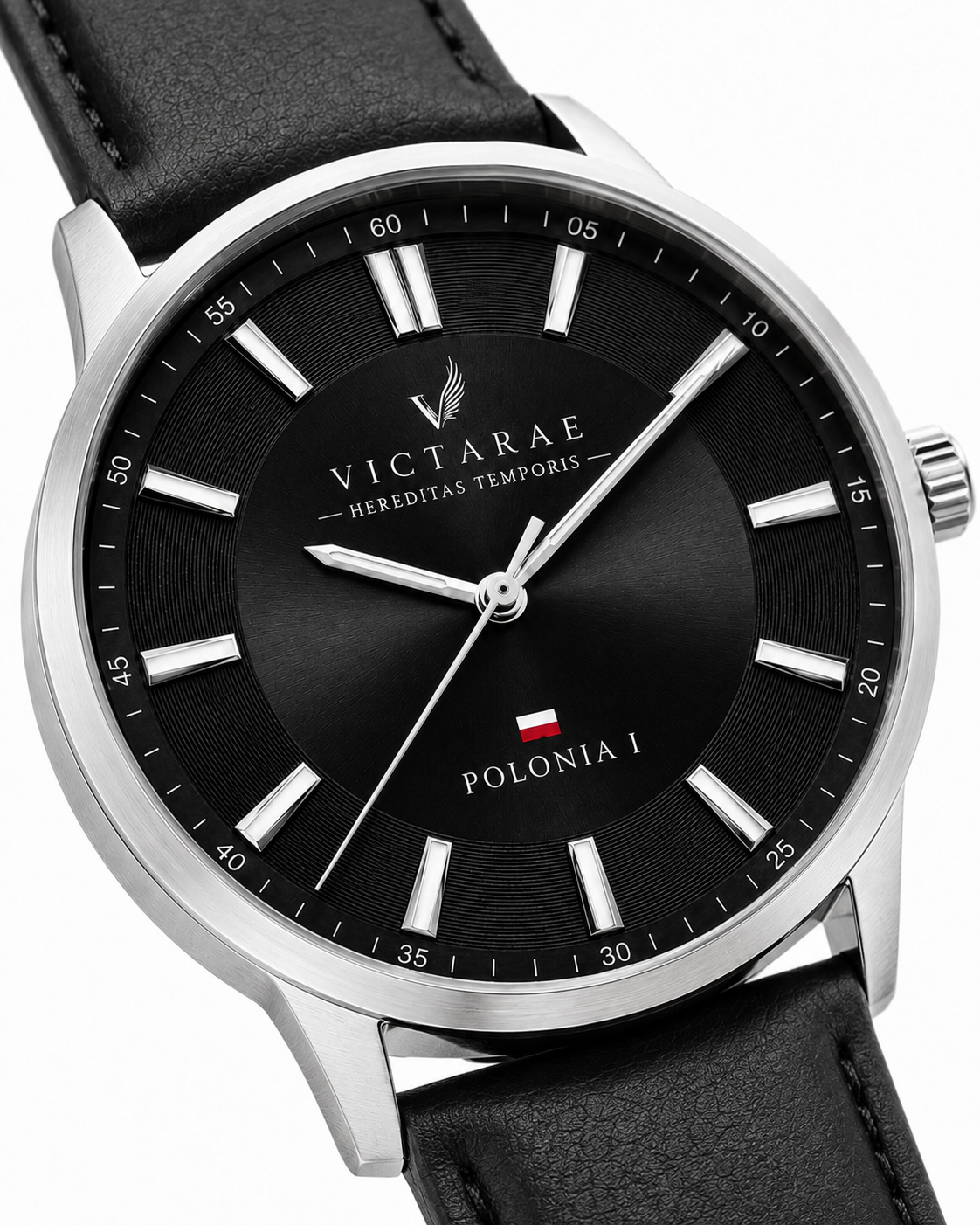 ZEGAREK POLONIA 1 - MEN SILVER (ELEGANCKI PASEK)