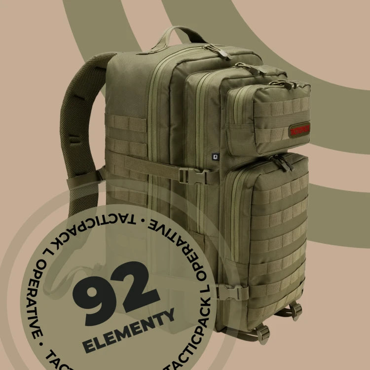 TACTICPACK L OPERATIVE (PLECAK BEZPIECZEŃSTWA)  Plecak ewakuacyjny z wyposażeniem kolor oliwkowy