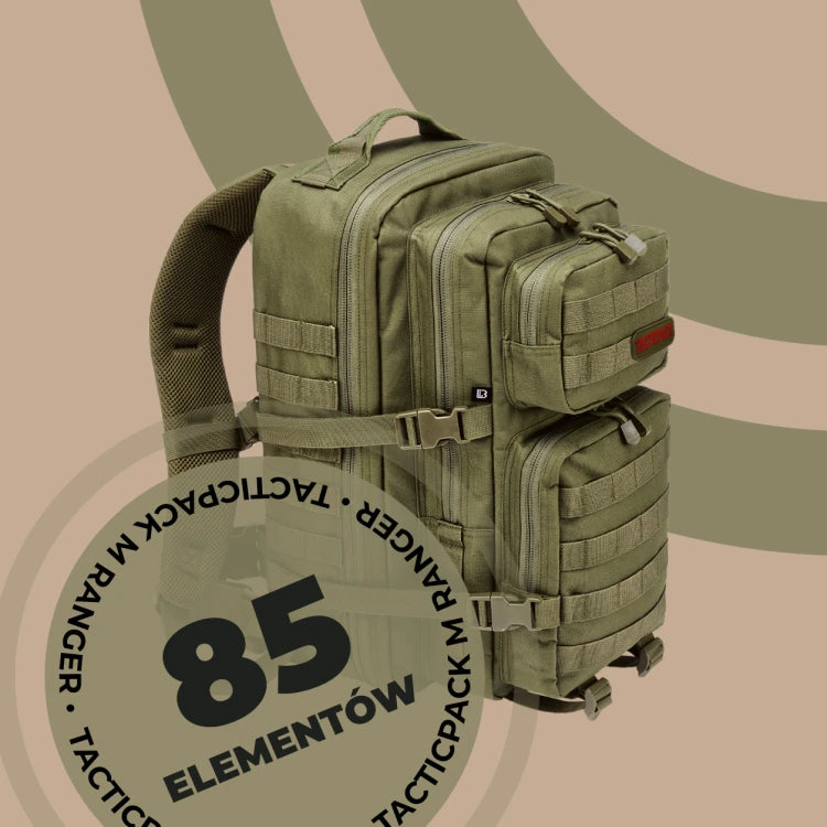TACTICPACK M RANGER (PLECAK BEZPIECZEŃSTWA)  Plecak ewakuacyjny z wyposażeniem kolor oliwkowy