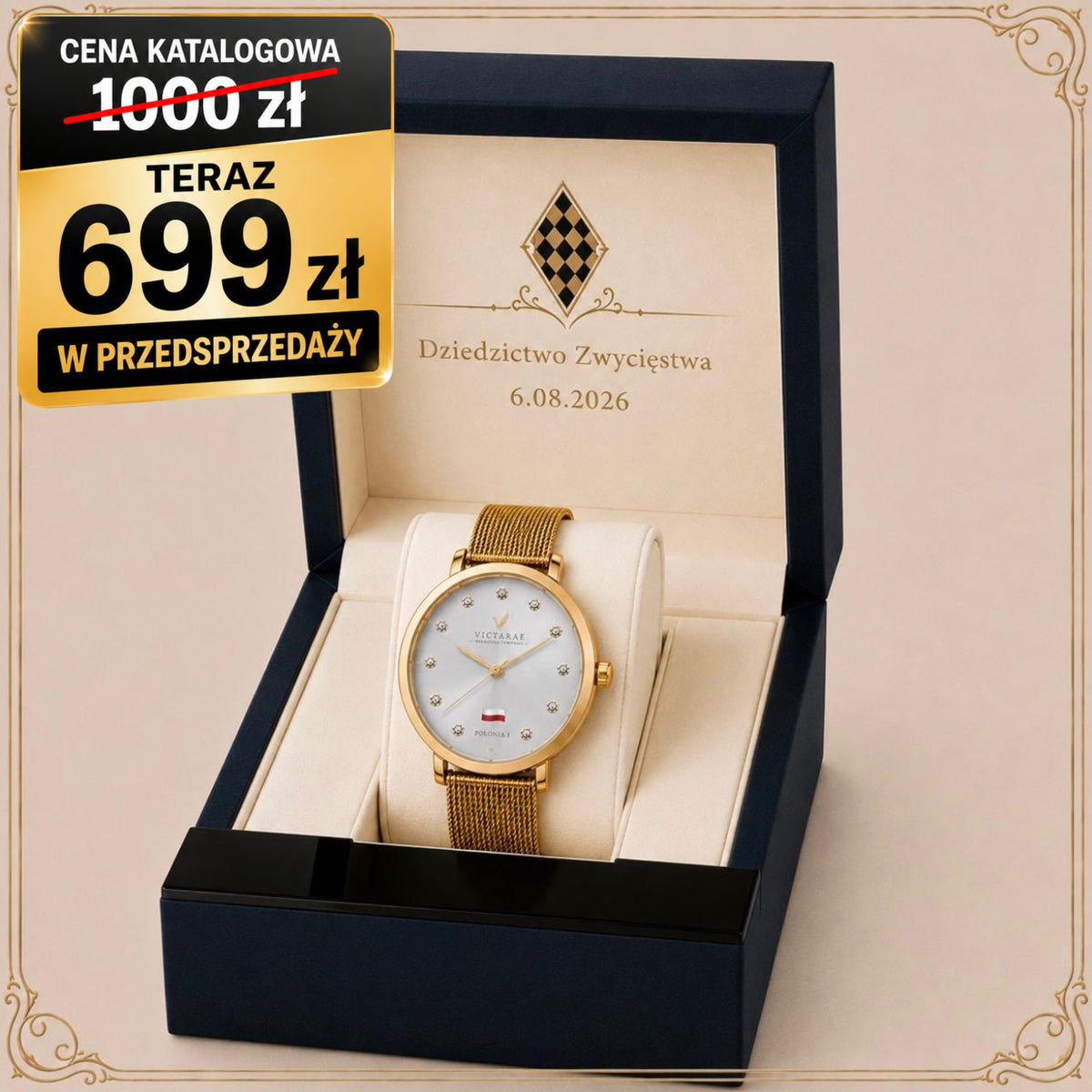 ZEGAREK POLONIA 1 - LADY GOLD