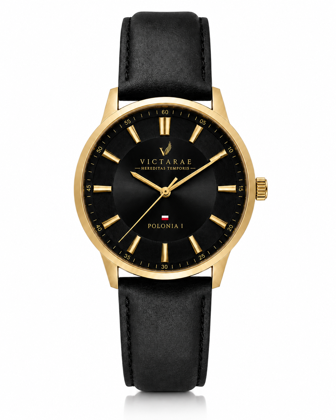 ZEGAREK POLONIA 1 - MEN GOLD (ELEGANCKI PASEK)