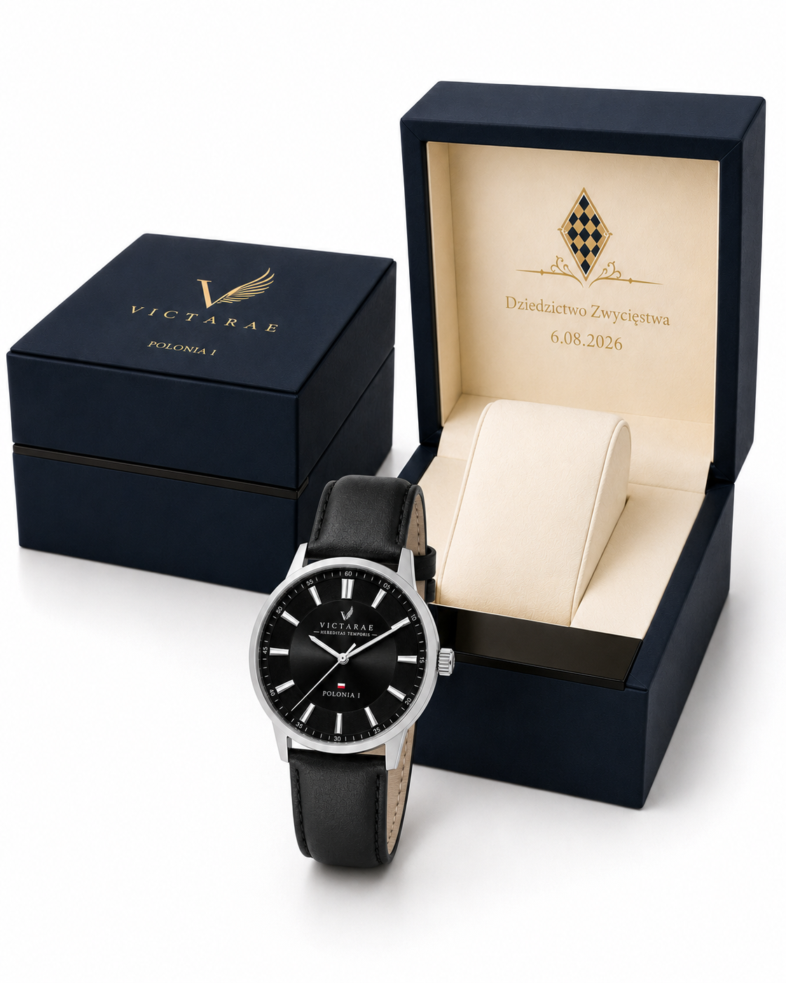 ZEGAREK POLONIA 1 - MEN SILVER (ELEGANCKI PASEK)