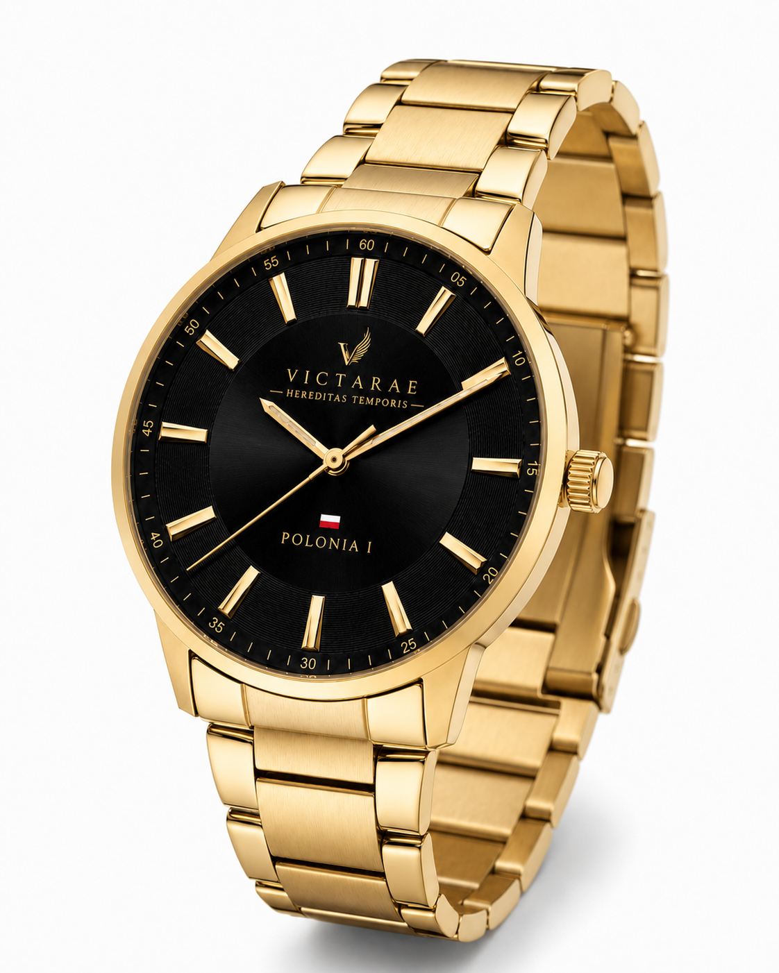 ZEGAREK POLONIA 1 - MEN GOLD (BRANSOLETA)