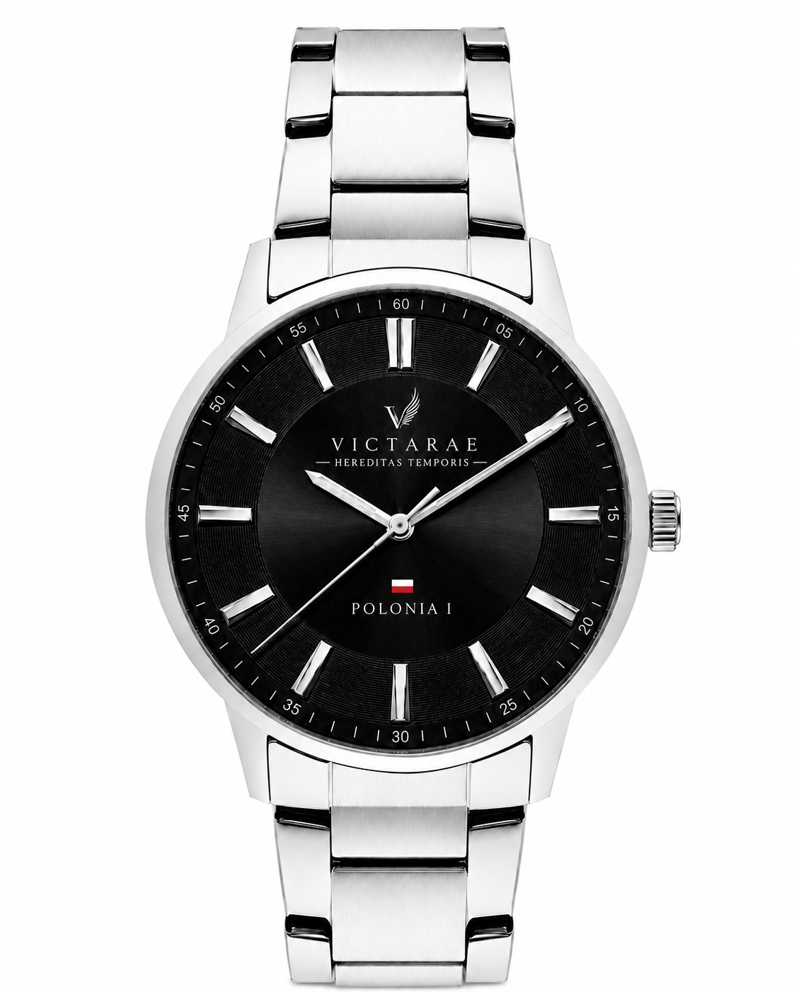 ZEGAREK POLONIA 1 - MEN SILVER (BRANSOLETA)
