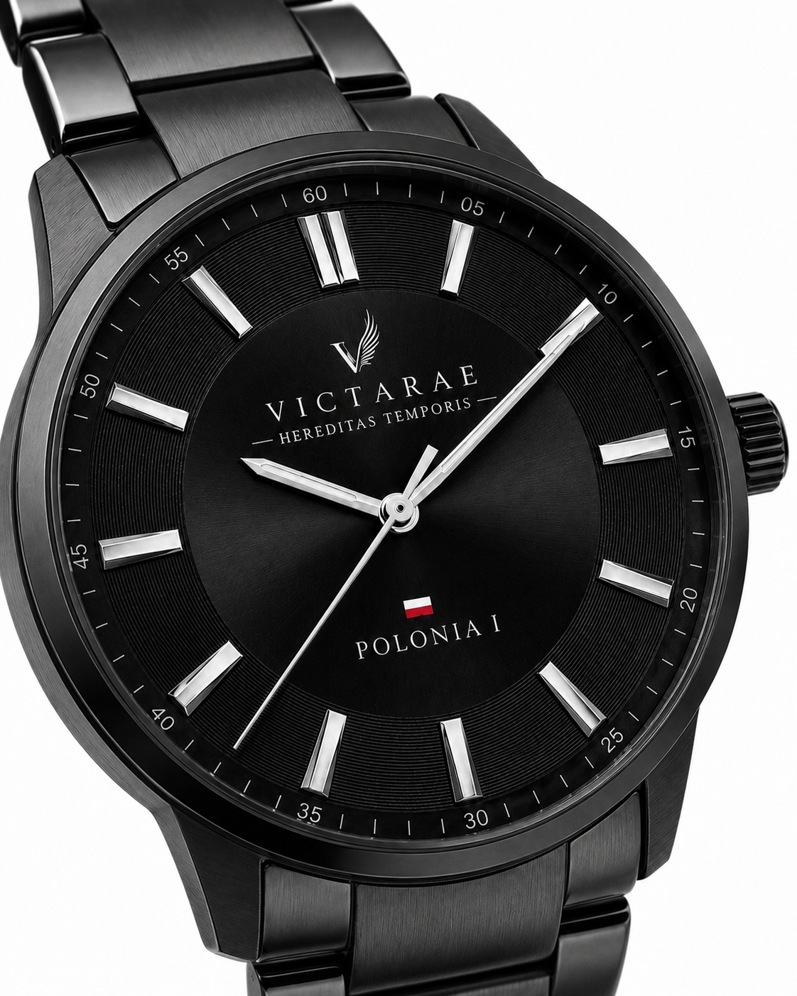ZEGAREK POLONIA 1 - MEN BLACK (BRANSOLETA)