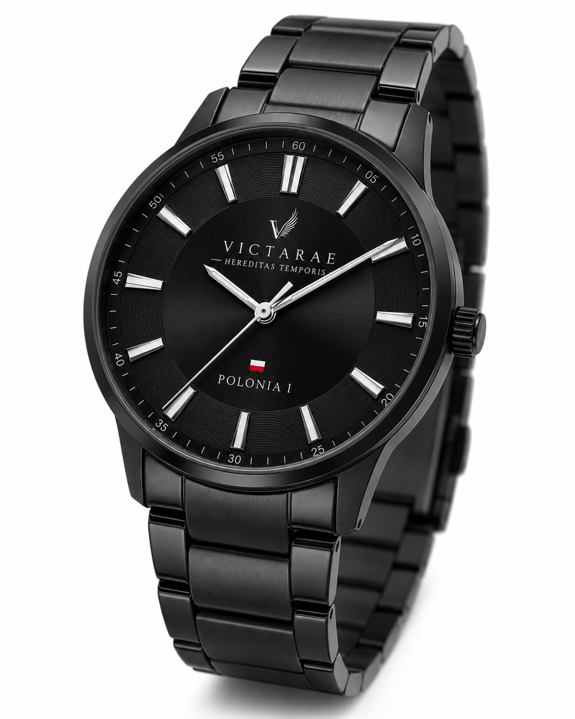 ZEGAREK POLONIA 1 - MEN BLACK (BRANSOLETA)