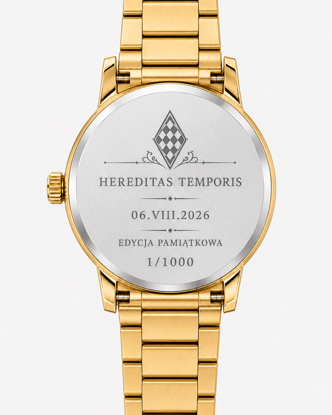 ZEGAREK POLONIA 1 - MEN GOLD (BRANSOLETA)