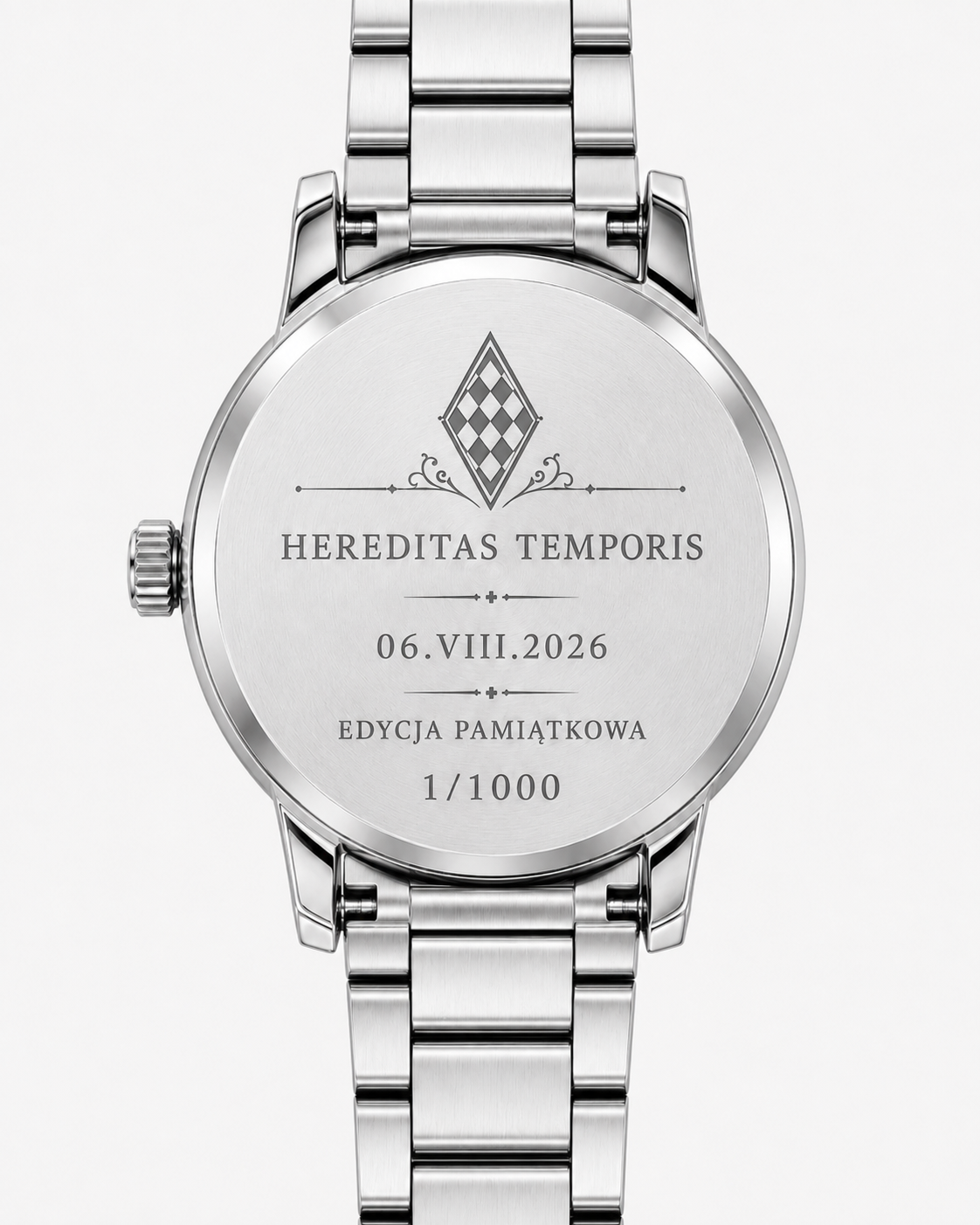 ZEGAREK POLONIA 1 - MEN SILVER (BRANSOLETA)