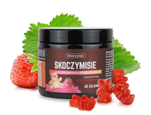 SKOCZYMISIE multiwitamina o smaku truskawki