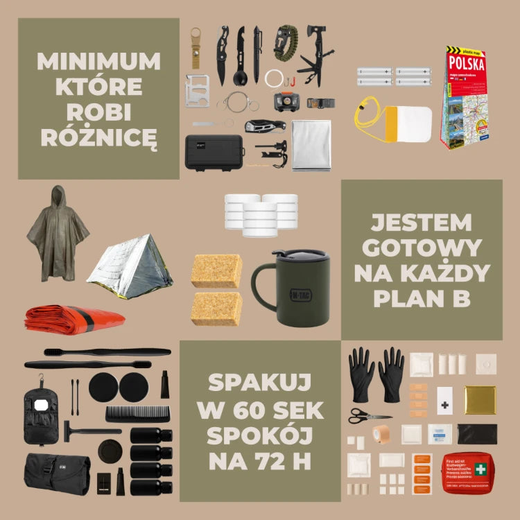 TACTICPACK S SCOUT (PLECAK BEZPIECZEŃSTWA)  Plecak ewakuacyjny z wyposażeniem kolor czarny