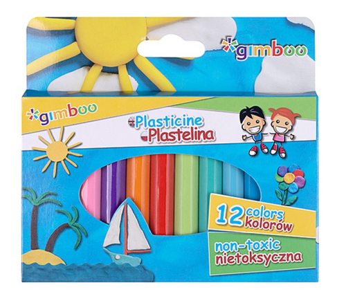 Plastelina GIMBOO, 12szt., mix kolorów