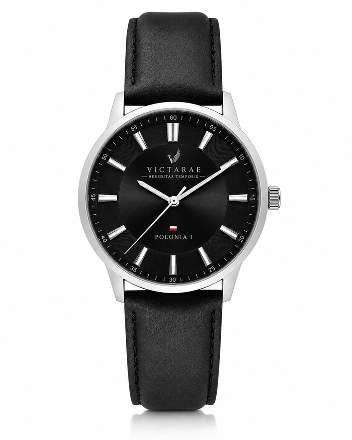 ZEGAREK POLONIA I VITRIX - MEN SILVER (ELEGANCKI PASEK)