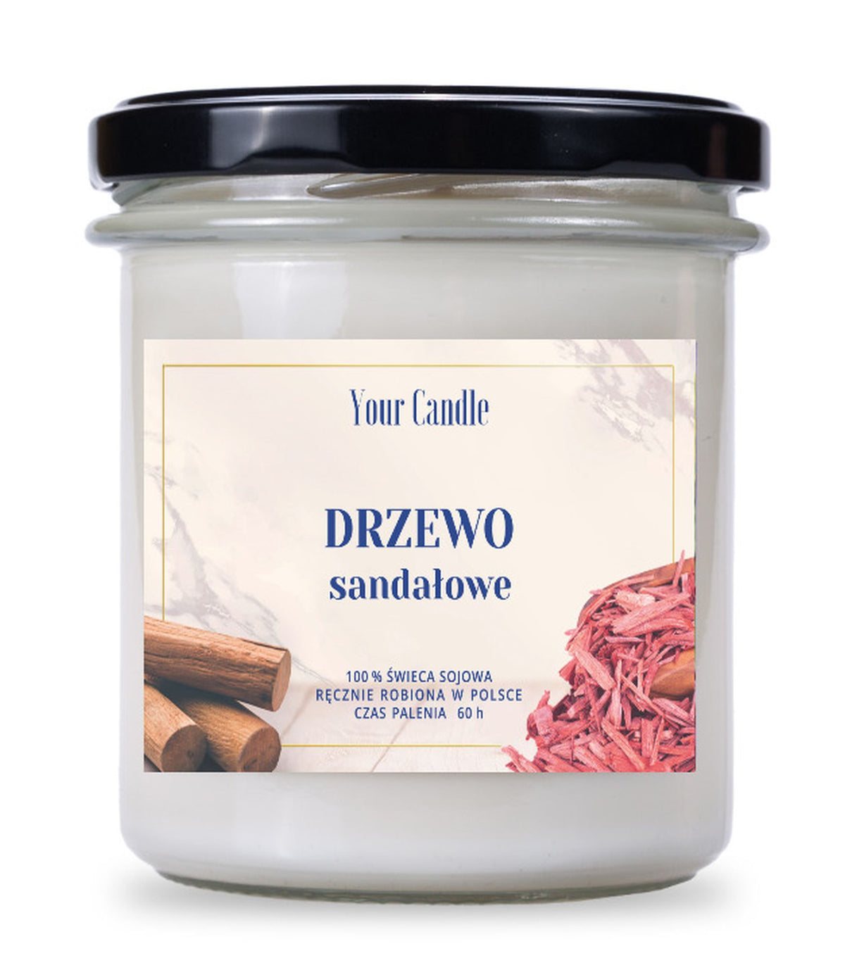 Your Candle Świeca zapachowa sojowa Drzewo Sandałowe-300 ml