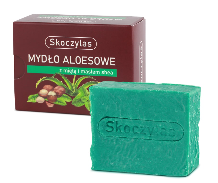 MYDŁO aloesowe z miętą i masłem shea - 100 g