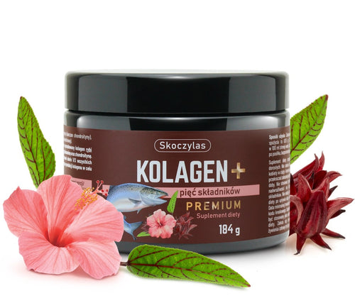KOLAGEN PREMIUM z łososia, kwas hialuronowy, glukozamina, chondroityna
