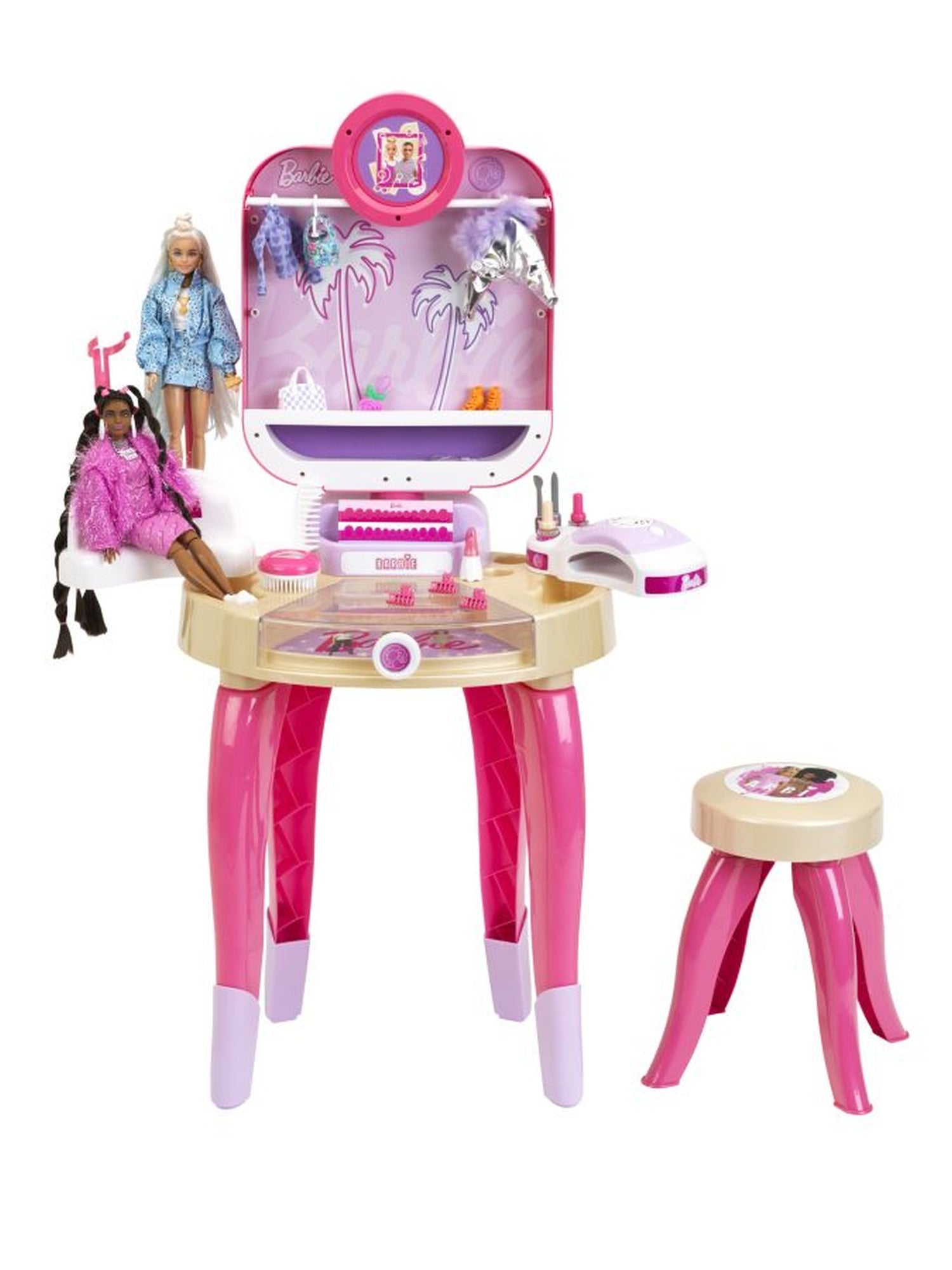 Toaletka Barbie z lampą do paznokci hybrydowych-14
